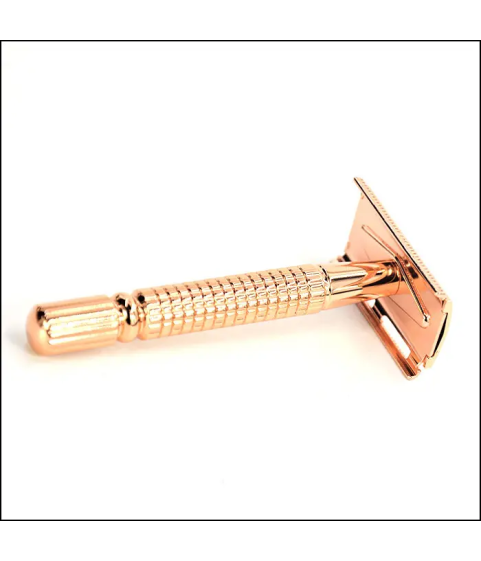 E Epsilon Rose Gold Safety Razor