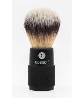 Epsilon Synthetic Shaving Brush Metallic Black Handle 48/24mm
