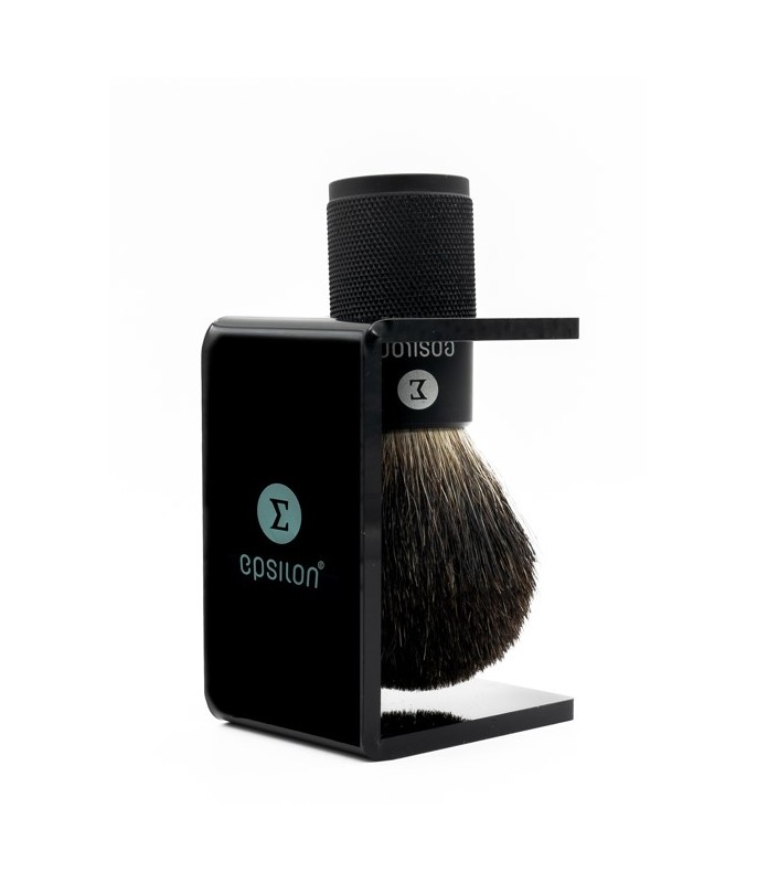 Epsilon Black Plastic Shaving Brush Holder