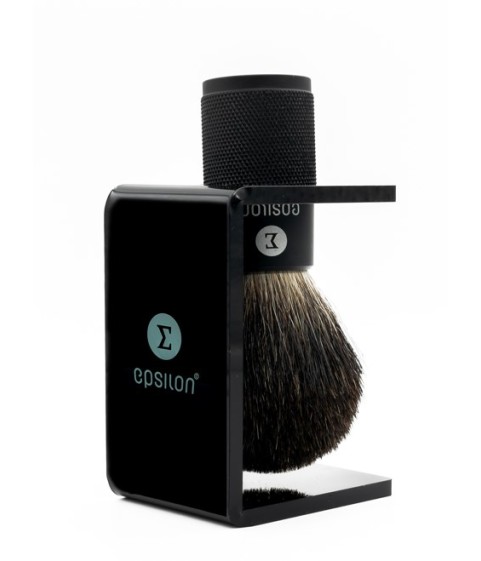 Epsilon Black Plastic Shaving Brush Holder