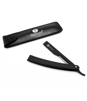 Epsilon Black Shaving Razor Leather Pouch