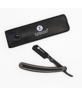 Epsilon Razor Style Black Leather Pouch