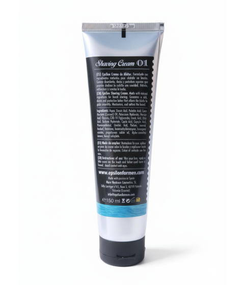 Epsilon Blue Mediterranean Shaving Cream Tube 150ml
