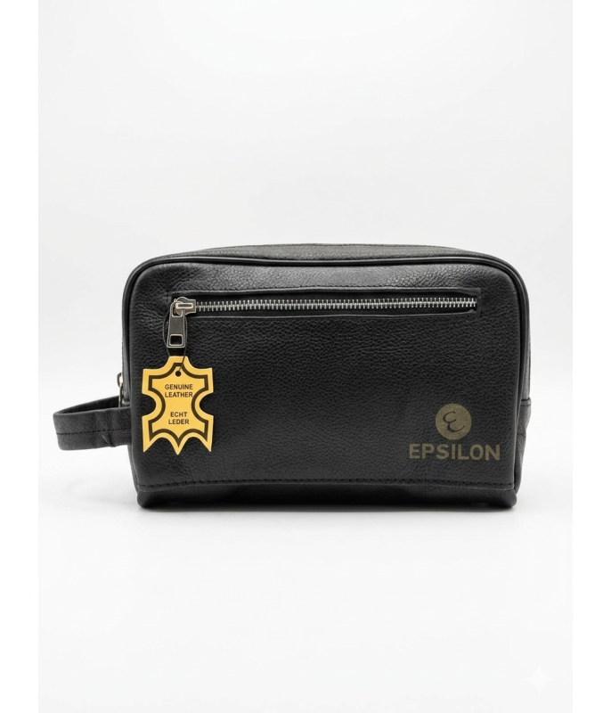 Neceser Epsilon Negro Dos Cremalleras Epsilon