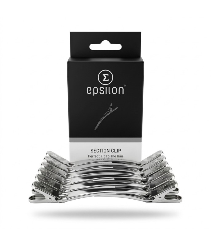 Epsilon Silver Hair Clips (12 pcs)