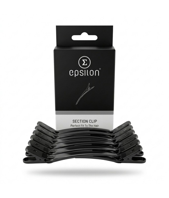 Epsilon Black Hair Clips (12 pcs)