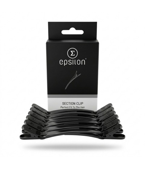 Epsilon Black Hair Clips (12 pcs)