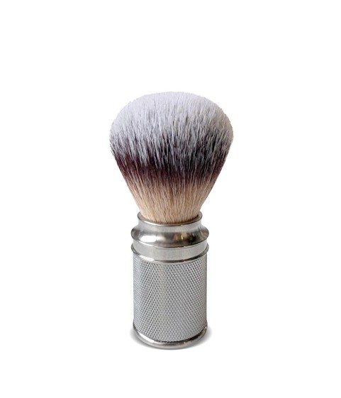Epsilon Chrome Metallic Handle Shaving Brush Synthetic Hair 50/24mm