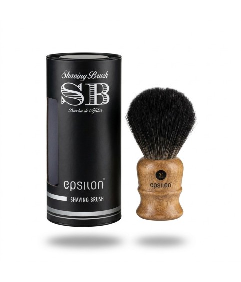 Brocha Afeitar Sintética Tejón Negro E Epsilon Madera 26/54mm