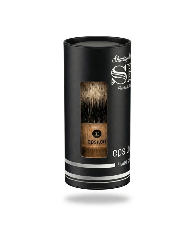 Epsilon Two Band Badger Shaving Brush Wood 26 / 55mm