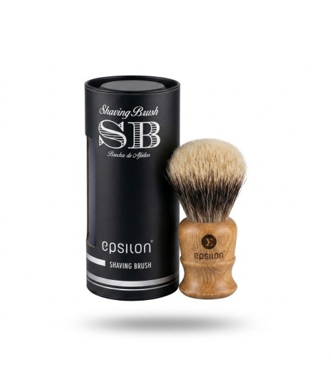 Brocha Afeitar Tejón Dos Bandas "Fan Shape" E Epsilon Madera 49/26mm