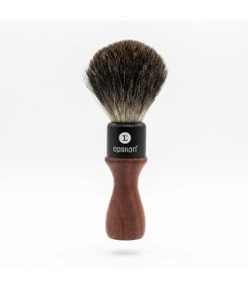 Epsilon Black Badger Shaving Brush African Blackwood 50/21mm