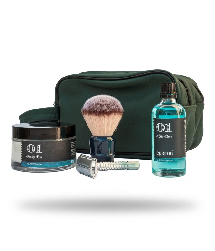 Set de Afeitado Premium Blue Mediterranean