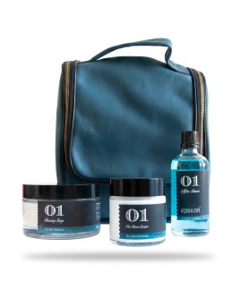 Blue Mediterranean Shaving Set