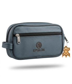 Neceser de Viaje Cuero Verde E Epsilon