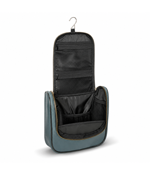Neceser Cuero con Colgador Azul Marino E Epsilon